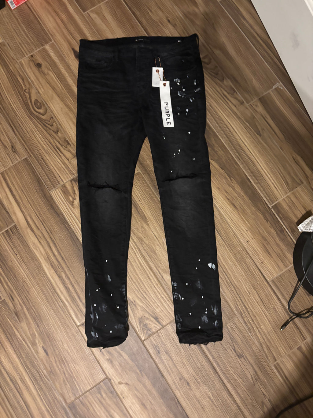 Purple jeans