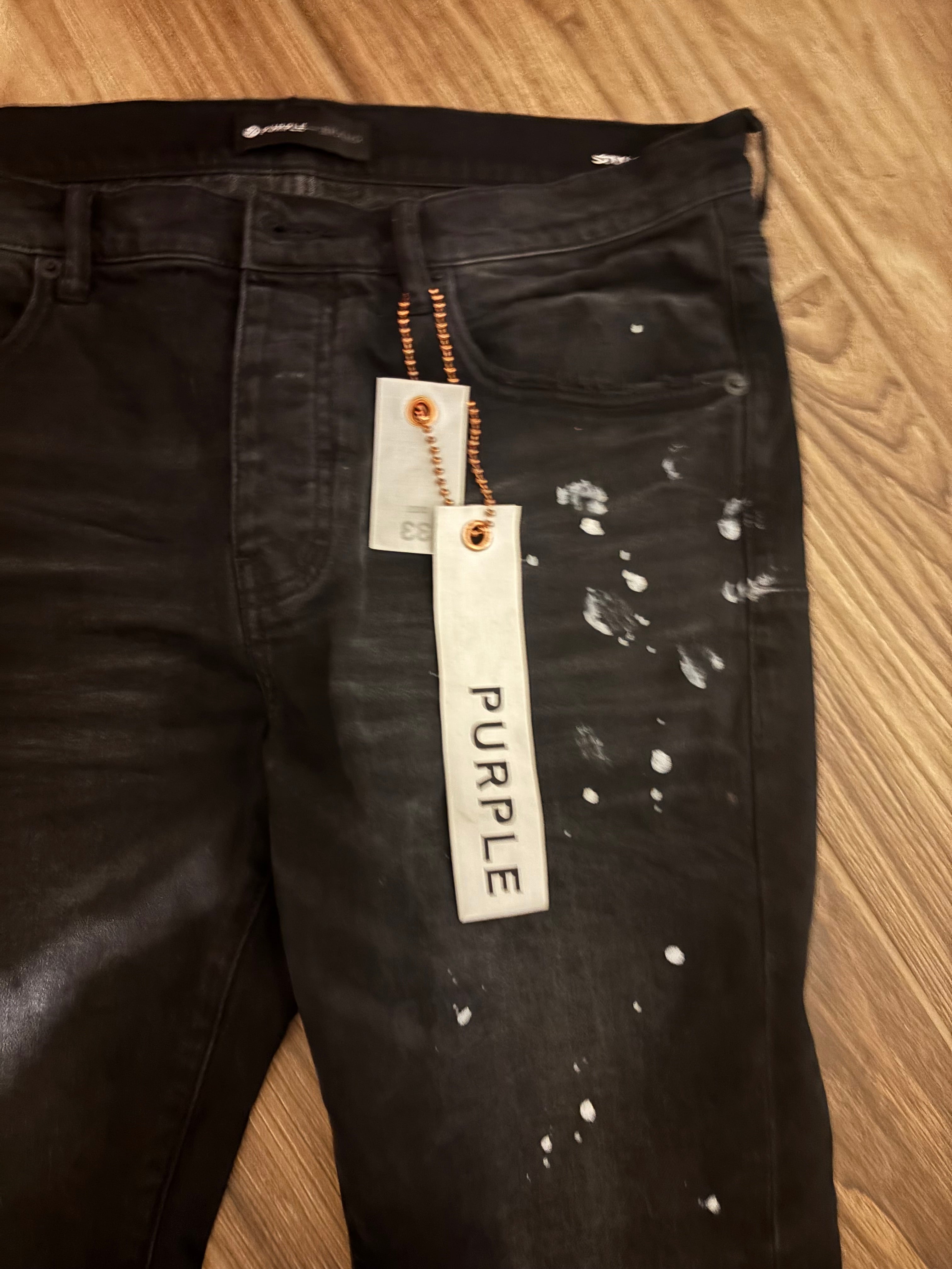 Purple jeans