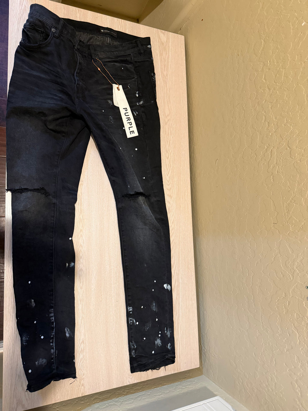 Purple jeans
